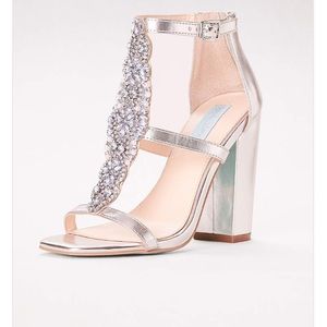 Betsy Johnson brand high heels from David’s Bridal
